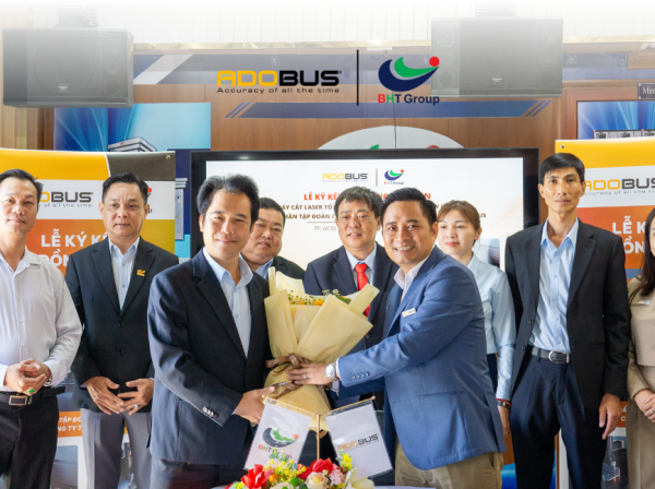 Contract Signing Ceremony for the Supply of the Bodor 30,000W Laser System Between Adobus and Bich Hanh Technology Group (BHT) Lễ Ký Kết ADOBUS - BHT