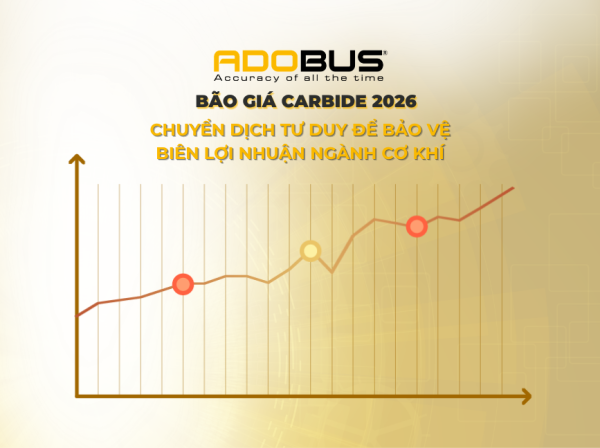 Bão Giá Carbide 2026: Chuyển Dịch Tư Duy Để Bảo Vệ Biên Lợi Nhuận Ngành Cơ Khí bão giá carbide 2026