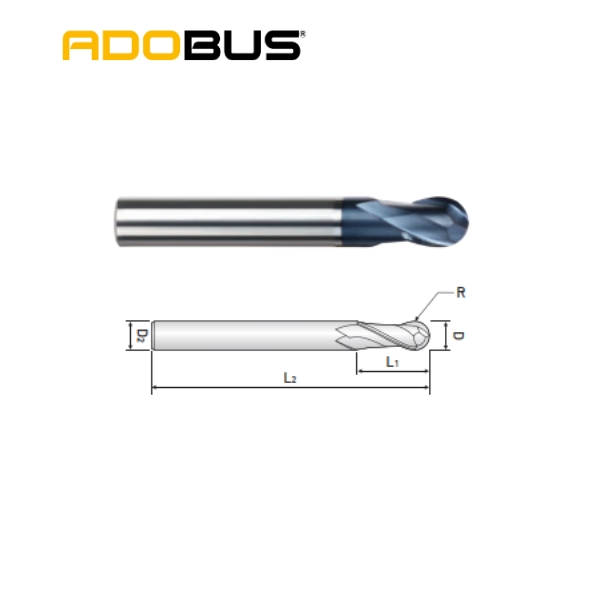 DAO PHAY CẦU HỢP KIM WIDIN 2 ME DB402